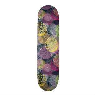 Skateboard Círculo lindo abstracto del lunar