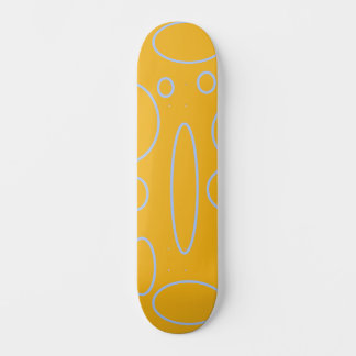 Skateboard Círculos en bucle en geométrico Naranja