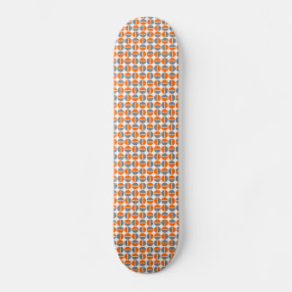 Skateboard Círculos giratorios - Naranja y gris