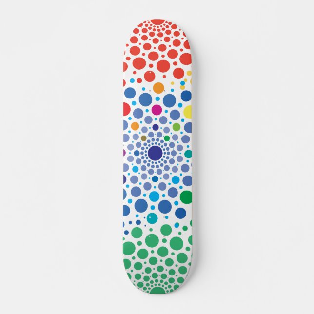 Skateboard Círculos Mandala 3 (Anverso )