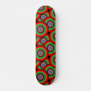 Skateboard Círculos y anillos retro