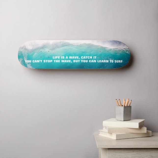 SKATEBOARD CITA DE SURF (Arte de pared (horz))