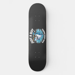 Skateboard Cita divertida de tiburón