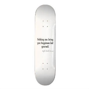 Skateboard Cita inspiradora de la felicidad de Emerson del