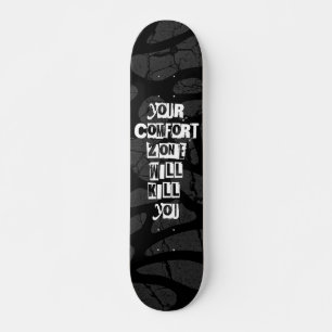 Skateboard Cita motivadora de estilo de graffiti audaz