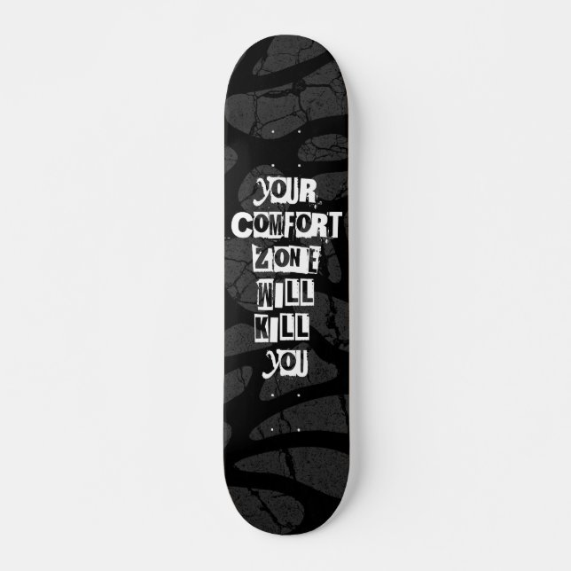Skateboard Cita motivadora de estilo de graffiti audaz (Anverso )