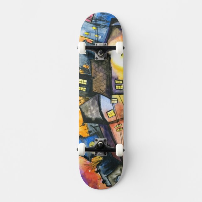Skateboard Ciudad (Anverso)