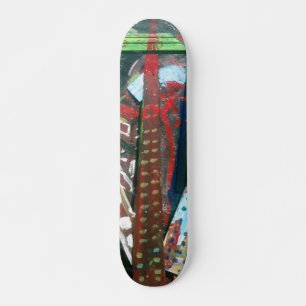 Skateboard Ciudad Abstracta