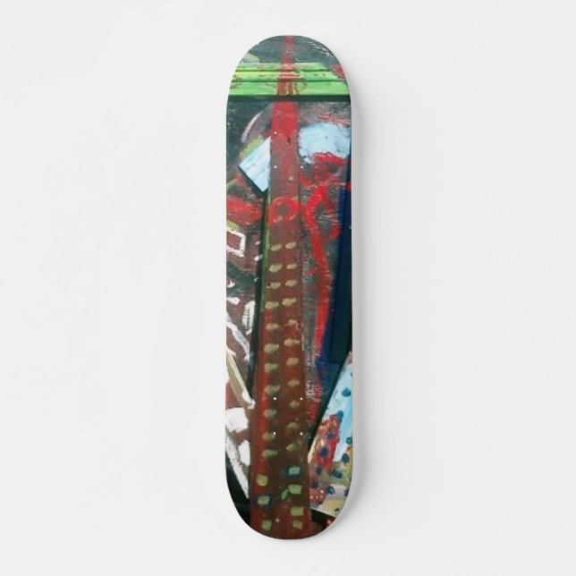 Skateboard Ciudad Abstracta (Anverso )