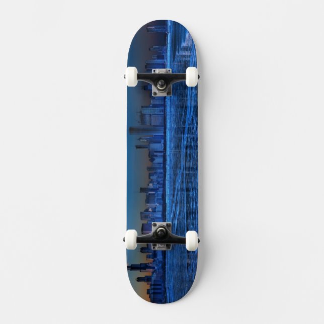 Skateboard Ciudad de hombros amplios y del lago Michigan (Anverso)