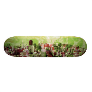 Skateboard ciudad oxidada verde clara