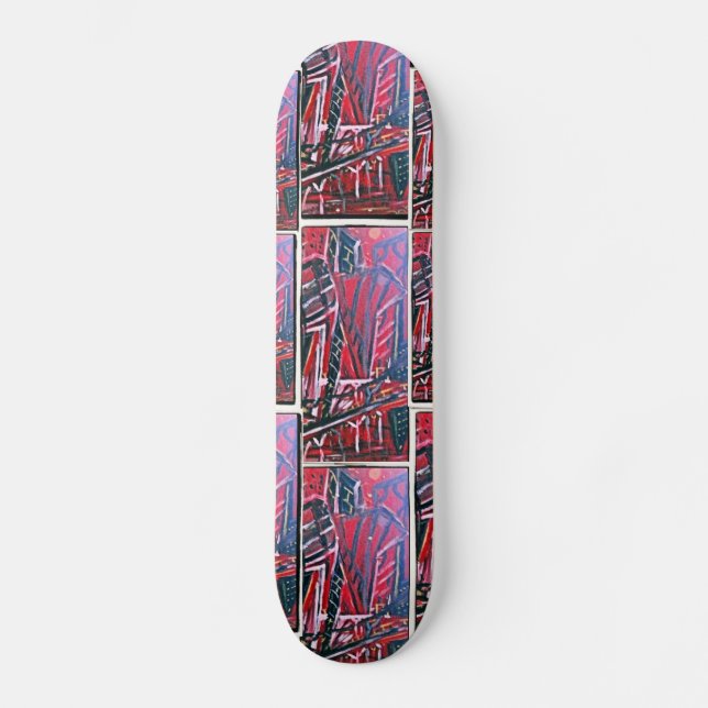 SKATEBOARD CIUDAD PAISAJE DESATENDIDO (Anverso)