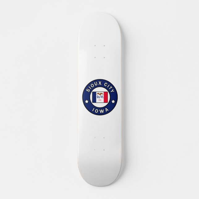 Skateboard Ciudad Sioux Iowa (Anverso )
