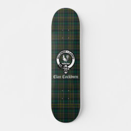 Skateboard Clan Cockburn Escudo Badge y Tartán