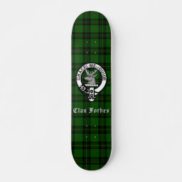 Skateboard Clan Forbes Tartán y placa Escudo