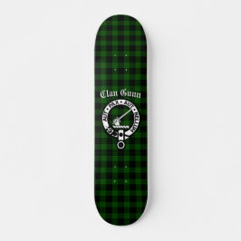 Skateboard Clan Gunn Escudo Badge y Tartán