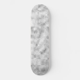Skateboard Clásico Mármol Verde Azul Blanco Elegante Belleza 