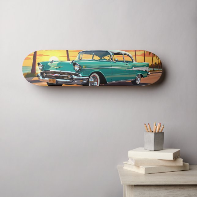 Skateboard Classic Vintage Car 1957 (Arte de pared (horz))