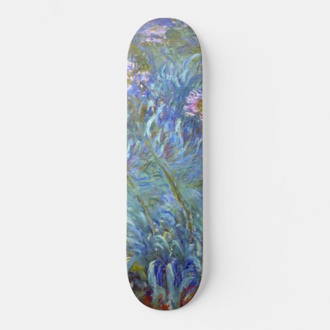 Skateboard Claude Monet Agapanthus Bella Artes Floral Gallery (Anverso)