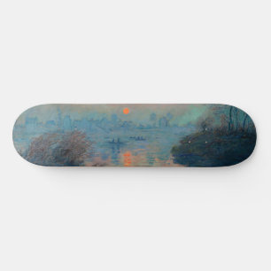 Skateboard Claude Monet - Atardecer en el Sena en Lavacourt