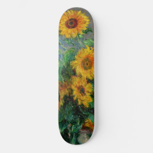 Skateboard Claude Monet - Bouquet de girasoles