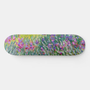 Skateboard Claude Monet - El jardín de iris en Giverny