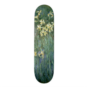 Skateboard Claude Monet el   los iris amarillos