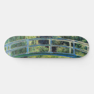 Skateboard Claude Monet - Estanque de nenúfares y puente japo