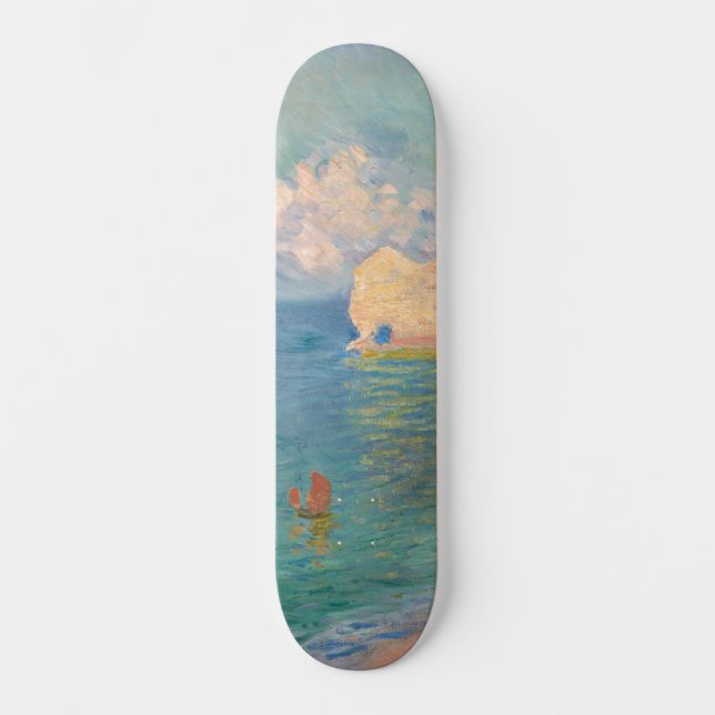 Skateboard Claude Monet - Etretat: playa y Falaise d'Amonet (Anverso)
