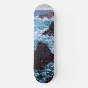 Skateboard Claude Monet - Las rocas en Belle-Ile, Costa Salva