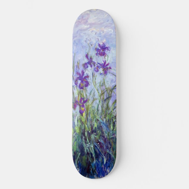 Skateboard Claude Monet - Lilac Irises / Iris Mauves (Anverso)