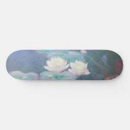 Skateboard Claude Monet - Lilies de agua, efecto nocturno