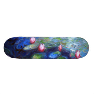 Skateboard Claude Monet: Lirios de agua 2