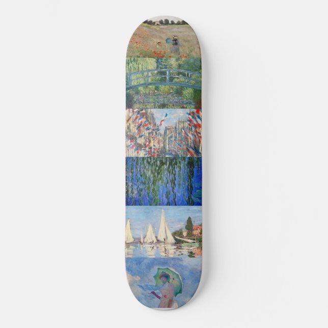 Skateboard Claude Monet - Patchwork (Anverso)