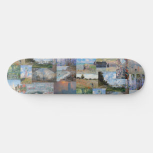 Skateboard Claude Monet - Patchwork