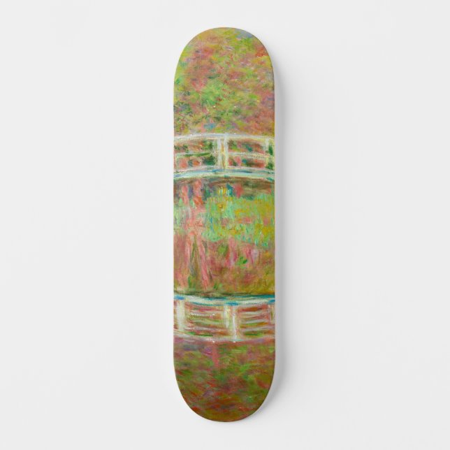 Skateboard Claude Monet - Puente de futbol japonés, Giverny (Anverso)