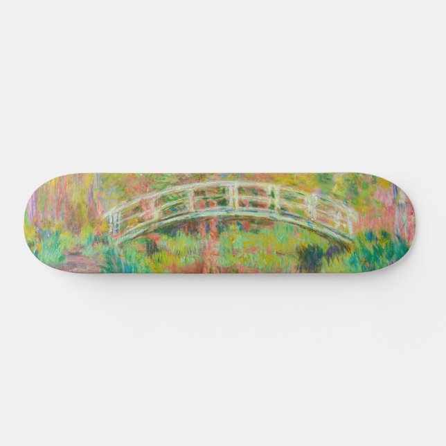 Skateboard Claude Monet - Puente de futbol japonés, Giverny (Horz)