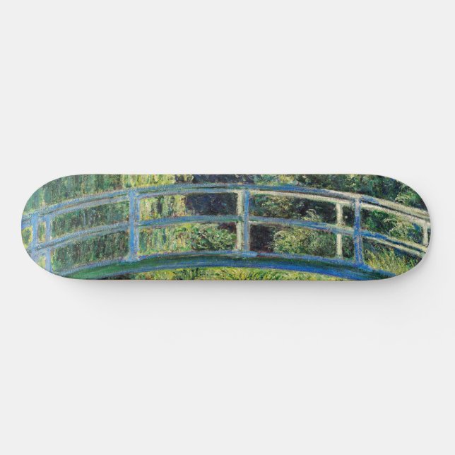 Skateboard Claude Monet - Water Lily Pond y Puente Japanés (Horz)