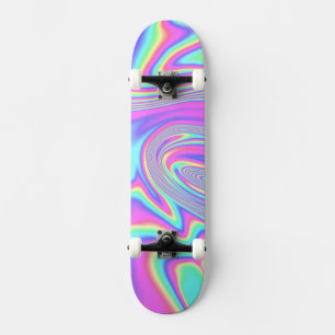 Skateboard Clavos holográficos de Instagram