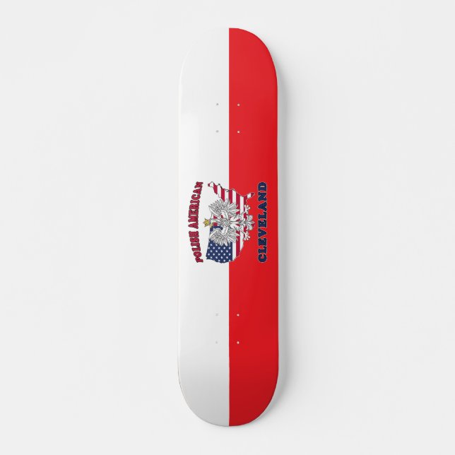 Skateboard Cleveland Ohio Águila Polaca (Anverso )