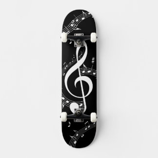 Skateboard Climactic G Clef Music Black