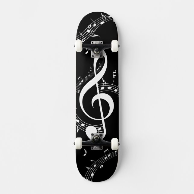 Skateboard Climactic G Clef Music Black (Anverso)