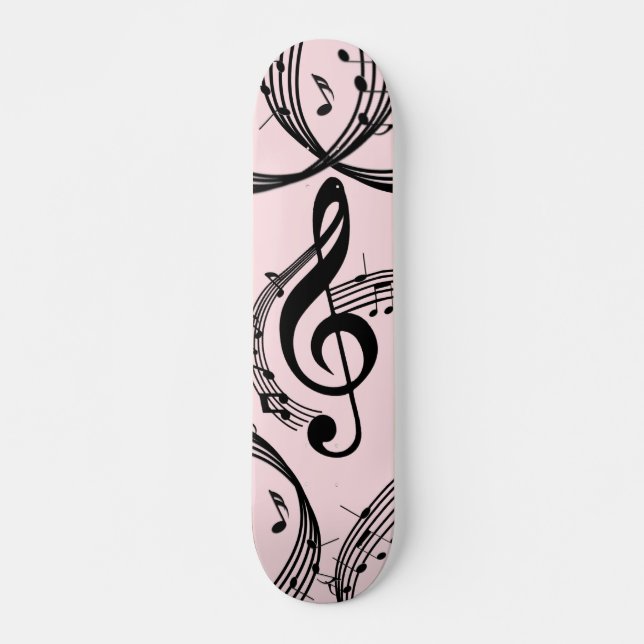 Skateboard Climactic G Clef Music Pink (Anverso )