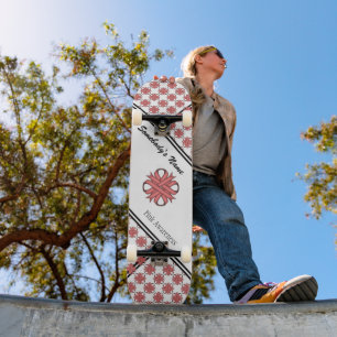 Skateboard Clover Ribbon rosa por Kenneth Yoncich