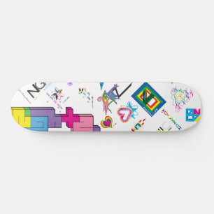 Skateboard [CMYK/RNBW] pegatina