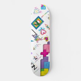 Skateboard [CMYK/RNBW] pegatina