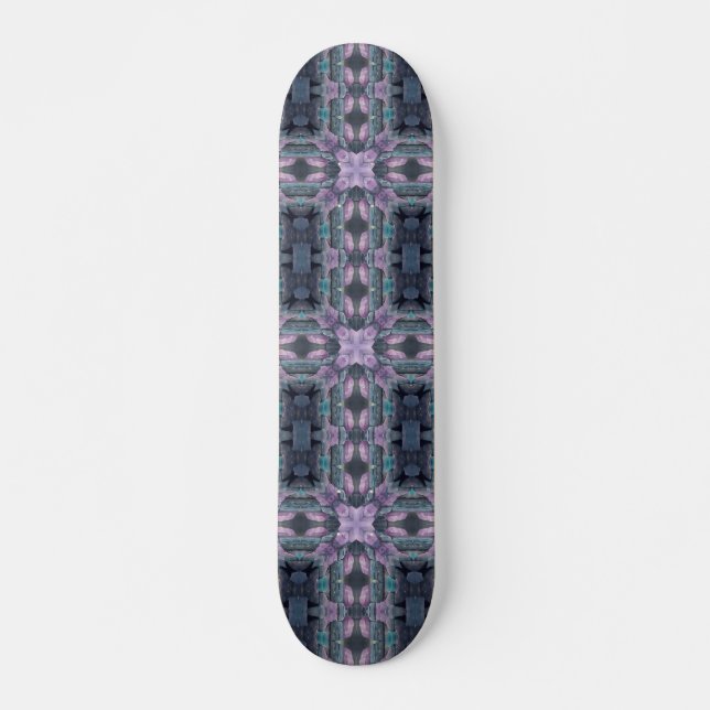 Skateboard Cobblestones mística turquesa geométrica (Anverso )