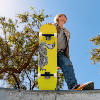 Skateboard Cobra amarilla