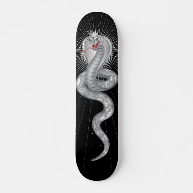 Skateboard Cobra real - negro (Anverso )