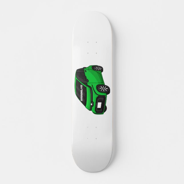 Skateboard Coche de pequeño tamaño verde (Anverso )